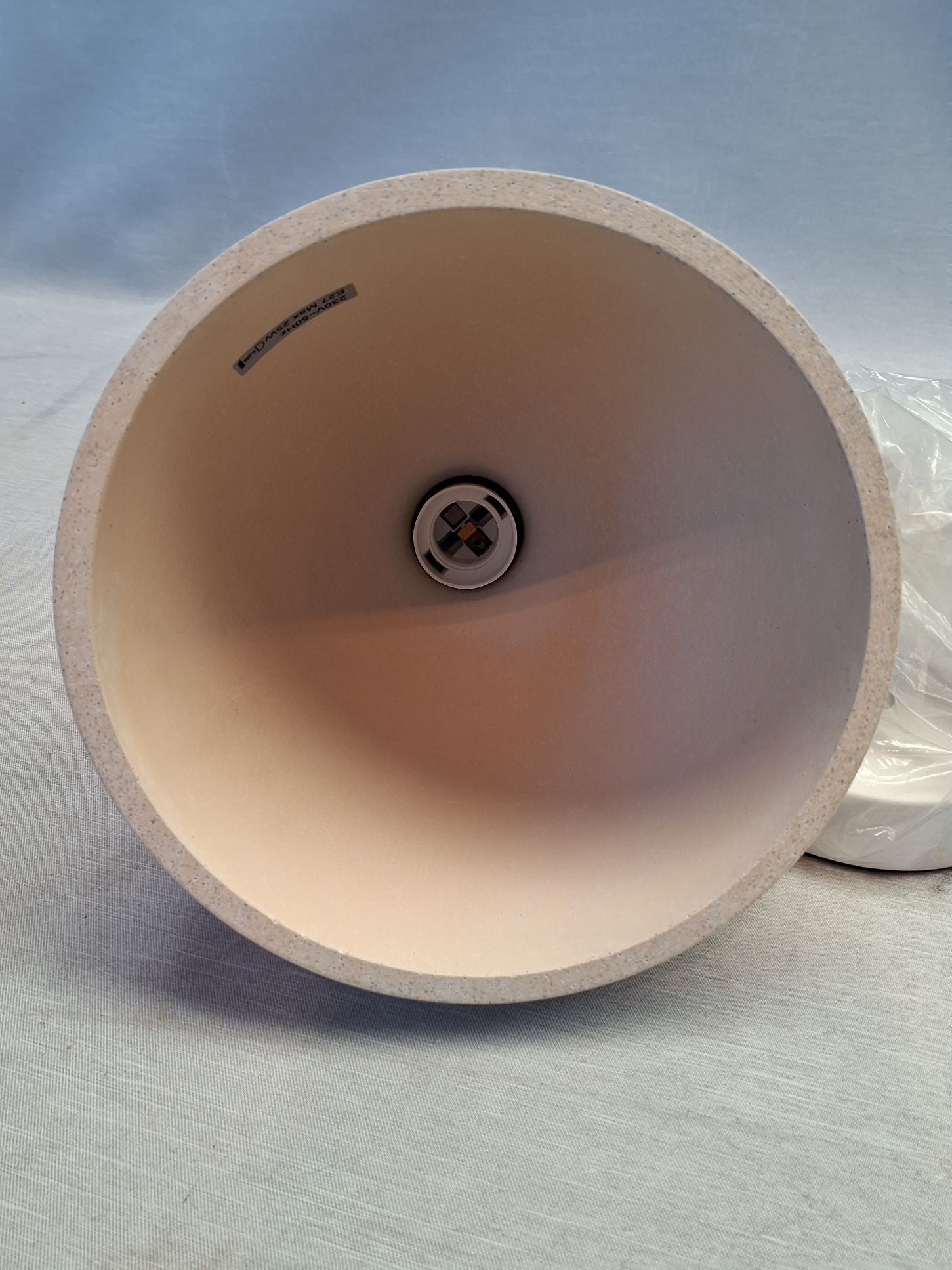 Beton lign Lampe Grå